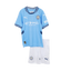 Kids Manchester City Home Kit 2024/2025 - White Blue