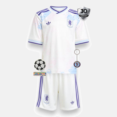 Aston Villa 2025/26 Kids Third