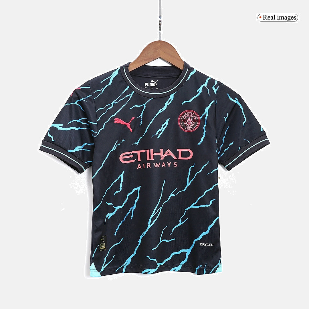 Manchester City 2023/24 Kids Third